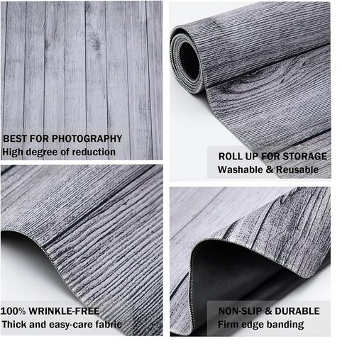 Kate Photography Floor Mats Brown Wood Flooring Backdrop Newborn Photography Props Rubber Floor Mat Backdrop for Photography Studio 8x5ft in Saudi Arabia