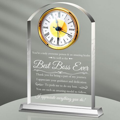 Retirement Clock Retirement Gift for Woman Men Acrylic Crystal Clock Retirement Plaque Congratulations Retired Going Away Farewell Goodbye Presents for Coworkers Leader Friends Teacher Doctor in Saudi Arabia
