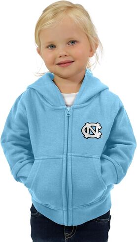 Little King NCAA Boys/Girls Toddler Full Zip Fleece Hoodie Sweatshirt with Embroidered Team Logo 2T 3T 4T 5T in Saudi Arabia
