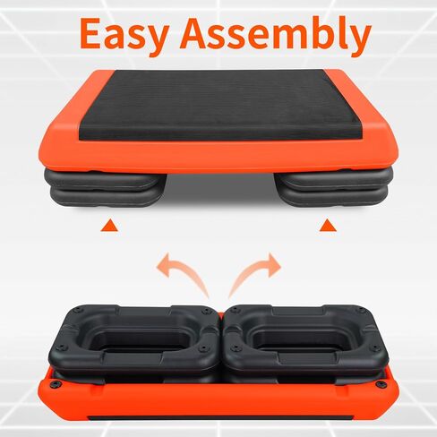 HooKung خطوة تمرين هوائية قابلة للتعديل مع 4 ناهضات للياقة البدنية ومنصة تدريب in Kuwait