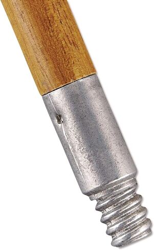 Rubbermaid Commercial Products Lacquered-Wood Broom Handle With Threaded Metal Tip, Natural for Floor Cleaning/Sweeping in Home/Office, Pack of 12 in Saudi Arabia