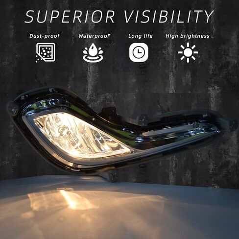 مصابيح الضباب متوافقة مع 2019 2020 2021 Hyundai Tucson LED أضواء النهار الجري مع مصابيح الهالوجين H8 استبدال مصابيح الضباب الأمامية للقيادة in Kuwait