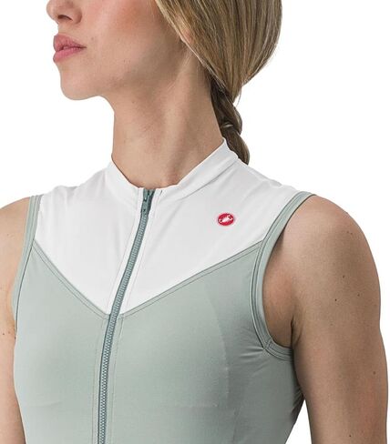 قميص CASTELLI Solaris بدون أكمام - للنساء، السماء الشتوية/الأزرق الداكن، M in Kuwait