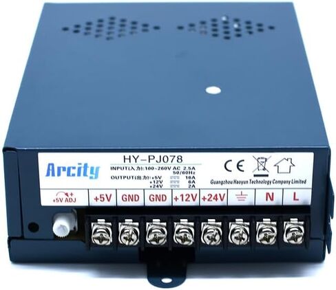 5V 12V 24V Output Switching Power Supply Unit Adjustable for Video Multi Games Machine Console Cocktail CCTV Computer DIY Horizontal New(+5V/8A +12V/8A +24V/3A) in Saudi Arabia
