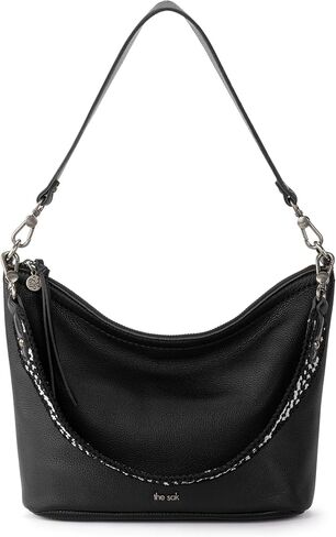 The Sak Jasmine Small Hobo in Leather, Detachable Leather Shoulder Strap, Nectar in Kuwait