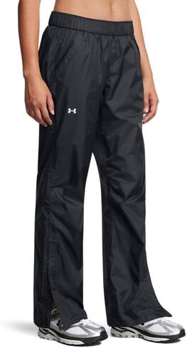 Under Armour - Womens Cloudstrike Rain Pant Pants, Color Pitch Gray/Black (012), Size: Large in Kuwait