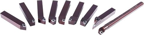 Accusize Industrial Tools 3/4" 9 Pieces/Set, Indexable Carbide Turning Tools and Boring Bar, 2988-0034 in Saudi Arabia