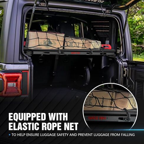 Rear Cargo Rack Basket Compatible with 2021 2022 2023 2024 Ford Bronco 4 Door Hardtops, Interior Luggage Carrier Storage Shelf (Excluding Softtop or Sport) in Kuwait