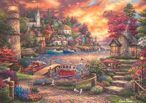 Buffalo Games - Chuck Pinson - Peace of The Garden - 1000 Piece Jigsaw Puzzle for Adults -Challenging Puzzle Perfect for Game Nights - Finished Size is 26.75 x 19.75 in Saudi Arabia