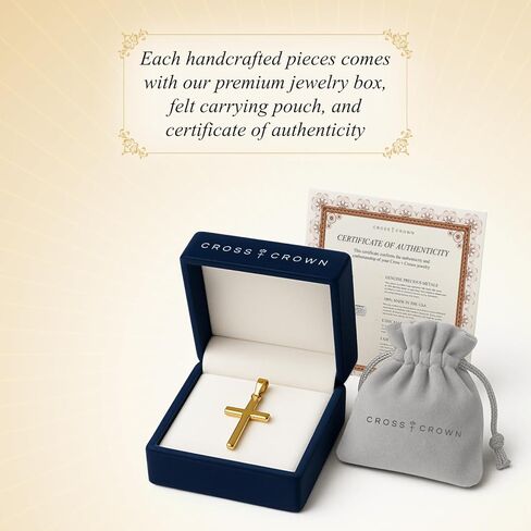 14 ك الذهب الأصفر والذهب الأبيض المصقول قلادة سانت كريستوفر الميداليات in Kuwait