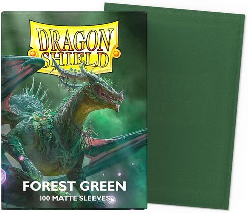 أكمام Dragon Shield - Dragon Shield Matte: Forest Green 100 CT - أكمام بطاقات MTG ناعمة وقوية - متوافقة مع بطاقات Pokemon & Magic The Gathering in Kuwait