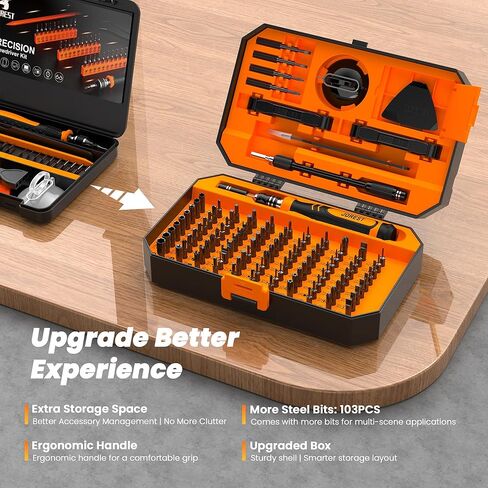 JOREST 24Pcs Precision Screwdriver Set, Tool Kit with Torx T5 T6 T8 T9 T15, Triwing Y00, Star P5, Phillips PH00, etc, for Macbook, Laptop, PS5, PS4, Switch, iphone, Ring Doorbell, Xbox,Glasses, Watch in Saudi Arabia