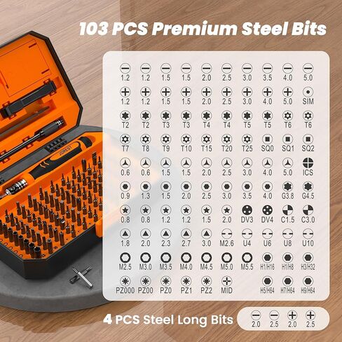 JOREST 24Pcs Precision Screwdriver Set, Tool Kit with Torx T5 T6 T8 T9 T15, Triwing Y00, Star P5, Phillips PH00, etc, for Macbook, Laptop, PS5, PS4, Switch, iphone, Ring Doorbell, Xbox,Glasses, Watch in Saudi Arabia