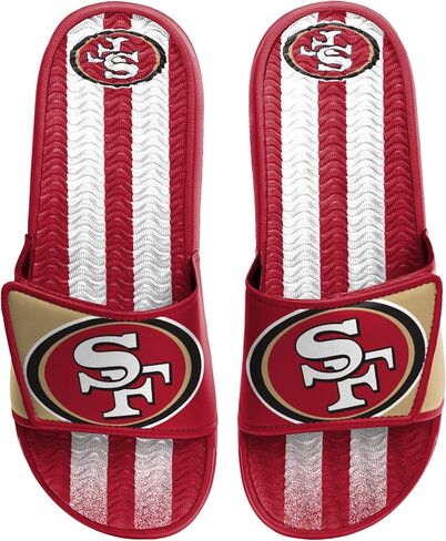 FOCO New Orleans Saints NFL Mens Team Stripe Gel Slide - L in Saudi Arabia