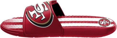 FOCO New Orleans Saints NFL Mens Team Stripe Gel Slide - L in Saudi Arabia