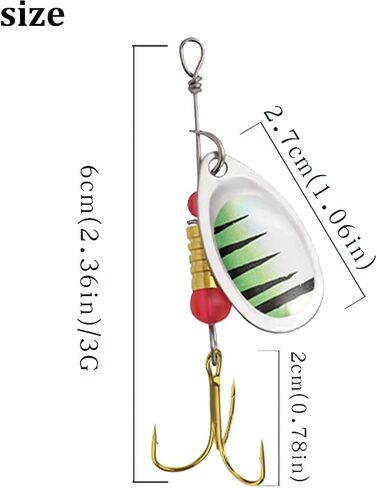 WOLFSKIN Fishing Lure Kit Spoon Bait for Trout Salmon Bass Walleye 10pcs Spoons Freshwater and Saltwater Hard Metal Fishing Bait with Hooks Stainless Steel Spinnerbaits in Saudi Arabia