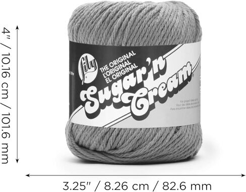 خيط Lily Sugar 'N Cream The Original Ombre، 2oz، قياس 4 متوسط، 100% قطن، أحمر أبيض أزرق - يُغسل في الغسالة ويُجفف in Saudi Arabia