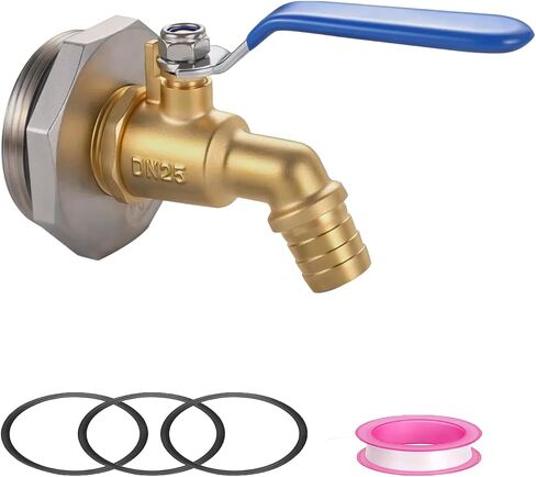 2"Drum Faucet 3/4 inch Brass Barrel Faucet for 55 Gallon Drum, 55 Gallon Steel/Plastic Drum,rain Barrel Faucet, with EPDM Washer in Kuwait
