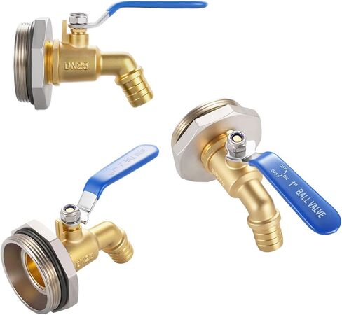 2"Drum Faucet 3/4 inch Brass Barrel Faucet for 55 Gallon Drum, 55 Gallon Steel/Plastic Drum,rain Barrel Faucet, with EPDM Washer in Kuwait