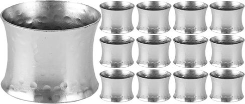Set of 8 Napkin Rings Napkin Holder Buckles, Easter Napkin Rings, Napkin Rings for Dinner Table Decor, Wedding, Banquet, Party - Gold Blonde in Kuwait