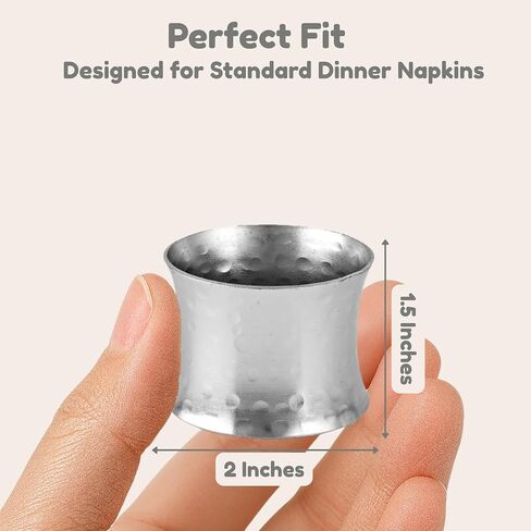 Set of 8 Napkin Rings Napkin Holder Buckles, Easter Napkin Rings, Napkin Rings for Dinner Table Decor, Wedding, Banquet, Party - Gold Blonde in Kuwait
