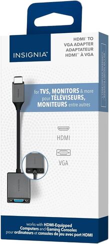 Insignia HDMI-to-VGA Adapter, Model: NS-PG95503, Black in Saudi Arabia