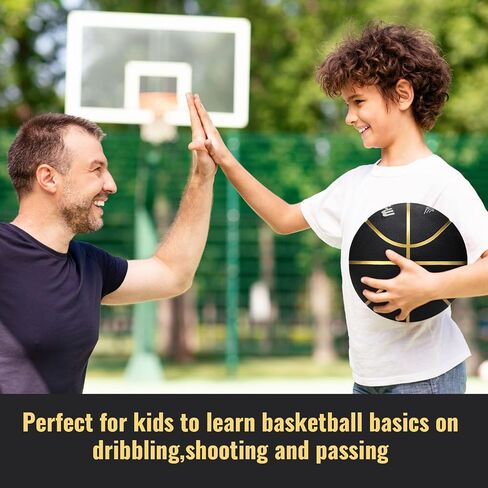 6 Pcs Basketballs Bulk Christian Charity Donation Supplies Size 5 Basketballs for Kids 27.5 Inch Basketball with Pump Xmas Gifts for Kids Basketball Games Training in Kuwait