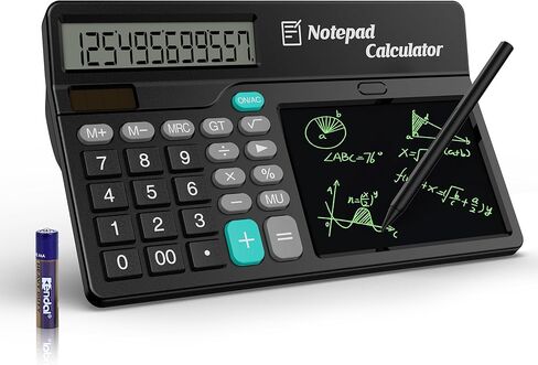 آلة حاسبة مع شاشة عرض كبيرة مكونة من 12 رقمًا، أزرار كبيرة مريحة تعمل باللمس، تدعم الطاقة الشمسية والبطارية للمكتب والمدرسة والمنزل والأعمال in Kuwait