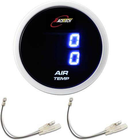 شاشة LED زرقاء مقاس 52 مم مقاس 2-1/16 بوصة مقياس LED كهربائي/مقياس درجة حرارة الماء/مقياس فولت (ث/مستشعر) in Kuwait