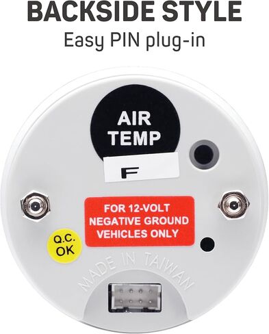 شاشة LED زرقاء مقاس 52 مم مقاس 2-1/16 بوصة مقياس LED كهربائي/مقياس درجة حرارة الماء/مقياس فولت (ث/مستشعر) in Kuwait