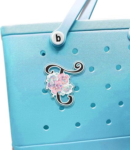 MOZOM Letter Charms for Bogg Bag, alphabet Bogg Bag Charms Accessories,Decorative Charm for Beach Tote Bag Rubber Beach Bag in Saudi Arabia