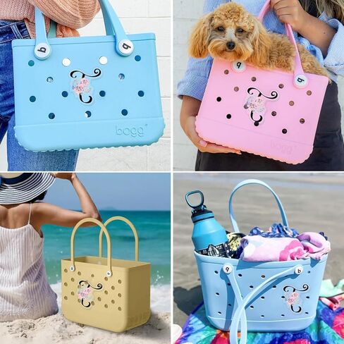 MOZOM Letter Charms for Bogg Bag, alphabet Bogg Bag Charms Accessories,Decorative Charm for Beach Tote Bag Rubber Beach Bag in Saudi Arabia