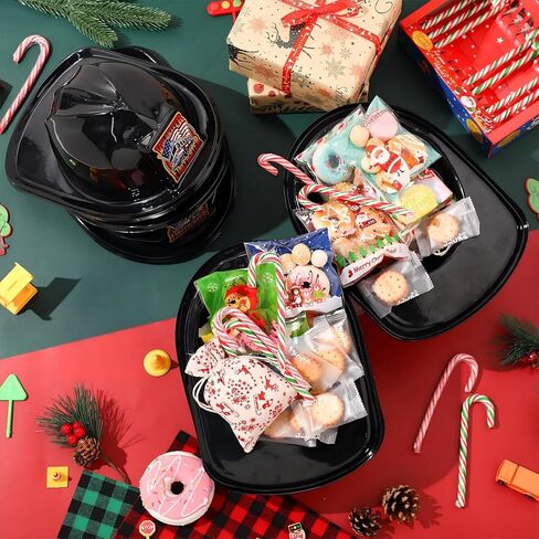 Jiuguva 48 Pcs Firefighter Hats for Kids Plastic Toddler Soft Fireman Hat Fire Chief Helmet for Role Play Costume Party (Black) in Kuwait