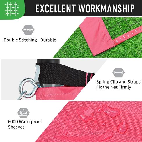 Portable Badminton Net with 4 Badminton Rackets, Durable Badminton Net Set for Driveway Backyard, Stable Game Net System with Carring Bag in Saudi Arabia