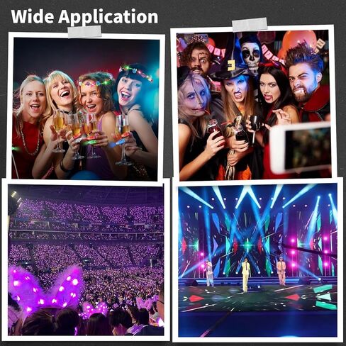 40 Pcs LED Finger Lights, 4 Colors Finger Flashlights, Battery Powered Light Up Finger Ring Toys, Mini Finger Lamps, Glow in The Dark Party Supplies for Rave Concert Shows in Kuwait