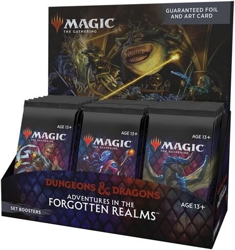 Bundle of 1 Adventures in The Forgotten Realms MTG Set Booster Box + 1 Dungeons & Dragons Essentials Kit (D&D Box Set) in Saudi Arabia