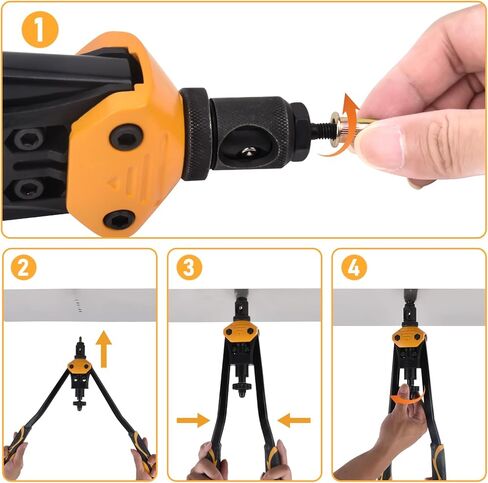 تشكيلة صواميل البرشام SAE، VIGRUE 185pcs #8-32#10-24 1/4"-20 5/16"-18 3/8"-16 304 طقم صواميل من الفولاذ المقاوم للصدأ، رأس مسطح ملولب إدراج الجوز متنوعة in Kuwait