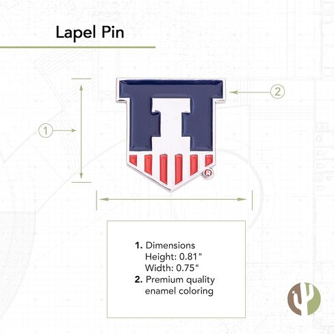 دبابيس طية صدر السترة من جامعة إلينوي، 3 قطع، شعار Fighting Illini U of I مصنوع من المعدن (مجموعة دبابيس) in Kuwait