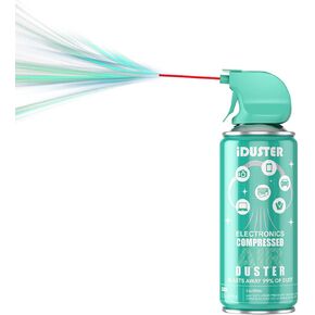 منفضة الهواء المضغوط لتنظيف أجهزة الكمبيوتر - منفضة الهواء المعلبة للاستعمال مرة واحدة للوحة المفاتيح والإلكترونيات، قطعتين، 3.5 أونصة in Kuwait