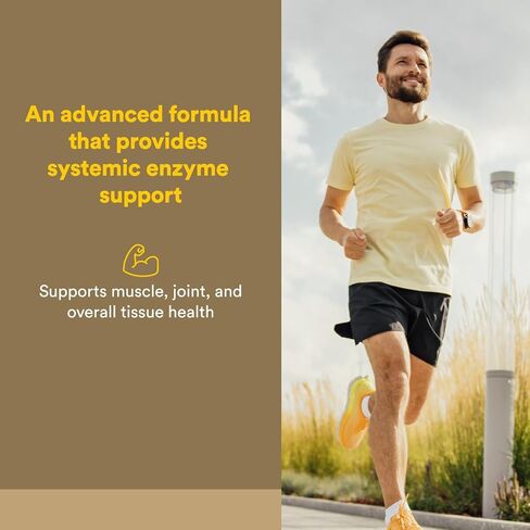 Natural Factors - Zymactive Proteolytic Enzyme Double Strength, Supports a Healthy Inflammatory Response to Help Muscle and Joint Function, Gluten Free, Non-GMO, 30 Enteric Coated Tablets in Kuwait