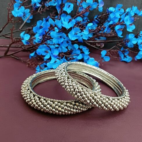 مجوهرات Efulgenz الهندية المؤكسدة لـ Navratri أساور مؤكسدة مطرزة للنساء مجموعة أساور هندية بوهو بوهيمية مجوهرات ريترو خمر سوار عتيق سوار بيان مجوهرات in Kuwait