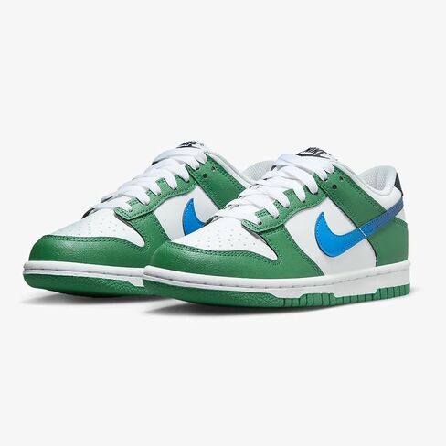 Nike Youth Dunk Low DH9764 001 Black White Metallic - Size 4Y in Saudi Arabia