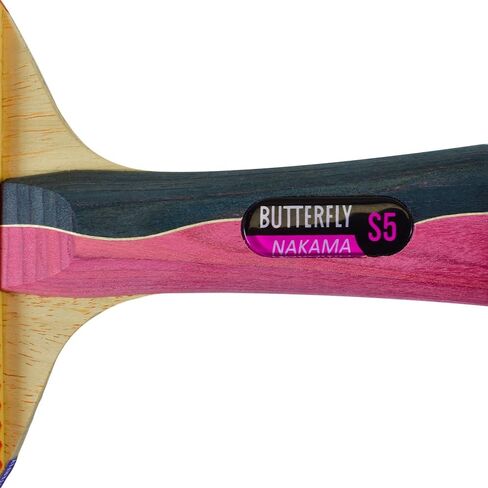 Butterfly Nakama S4 Table Tennis Racket - Carbon Fiber Power With Surprising Control - Nakama Series - Includes 2 40+ Balls - Recommended For Advanced Level Ping Pong Play in Saudi Arabia