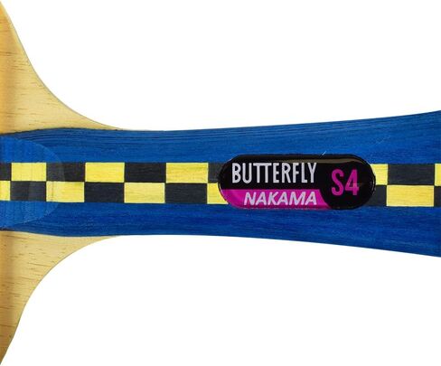 مضرب تنس الطاولة بترفلاي ناكاما S4 - قوة من ألياف الكربون مع تحكم مدهش - سلسلة ناكاما - تتضمن أكثر من 40 كرة - يوصى بها للعب بينج بونج ذو المستوى المتقدم in Kuwait