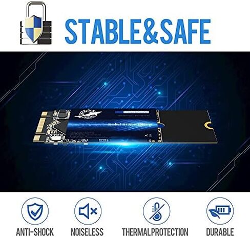 SSD SATA M.2 2242 250GB Dogfish Ngff Internal Solid State Drive High Performance Hard Drive for Desktop Laptop SATA III 6Gb/s Includes SSD 60GB 120GB 240GB 250GB 480GB 500GB 1TB (250GB M.2 2242) in Kuwait