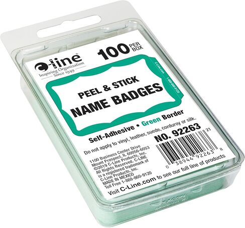 C-line Hello My Name Is Adhesive Name Badges (CLI92235) in Kuwait