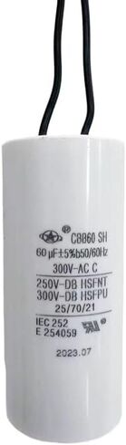 CBB60 Capacitor 80uF 250V AC 4-Pole 50/60Hz 42x90mm for Irrigation Pump Condenser Washing Machine Drainage Pump Cement Mixer Dehumidifier in Saudi Arabia
