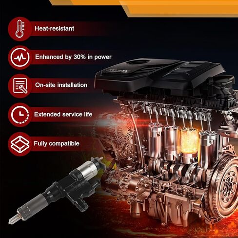 0445110250 Fuel Injector 4PCS Fit for 2006-2011 Ranger, for Mazda BT-50 Engine Aftermarket Parts Replace OE WLAA-13-H50 0986435123 in Kuwait