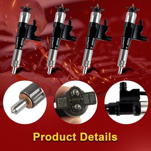 0445110250 Fuel Injector 4PCS Fit for 2006-2011 Ranger, for Mazda BT-50 Engine Aftermarket Parts Replace OE WLAA-13-H50 0986435123 in Kuwait