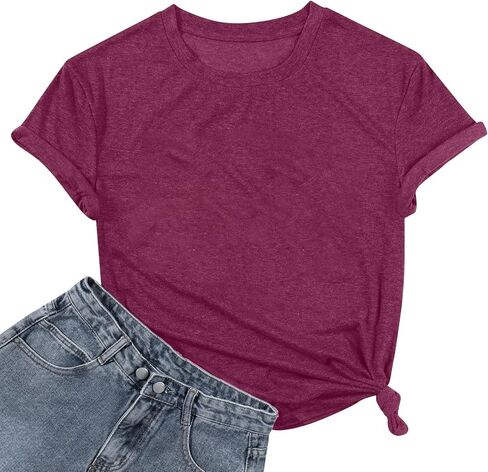 FASHGL ماجيك تي شيرت المرأة مضحك السخرية رسالة الرسم تي شيرت عادية عطلة المدرسة السحرية قصيرة الأكمام بلايز in Kuwait